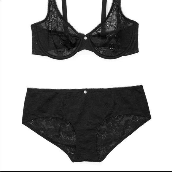 Brand New - Celestine Unlined Black lace set - Picture 1 of 3